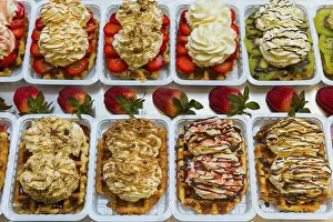 Belgian Waffles Prints: Belgian waffles and sweets, typical