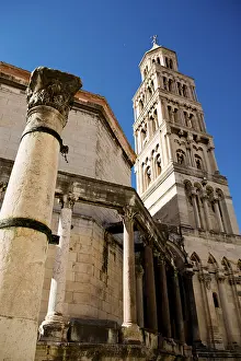 Eastern European Christian Landmarks Prints: Bell tower of Split Cathedral or Cathedral of St