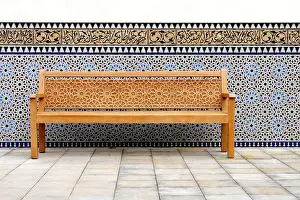 German Architecture Detail Prints: Bench, Berlin, Germany