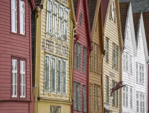 Bergen Prints: Bergen Print - Norway's Coastal Cityscape