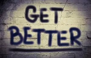 Economic Crisis Recovery Prints: Get Better Concept