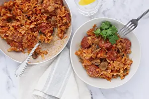 Traditional Polish Dish Prints: Bigos, Polish dish bigos, on the table