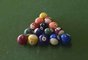 Billiard Balls Prints: Billiard balls, triangular shape