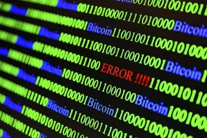 Computer Virus Concept Prints: Binary code with Error lettering