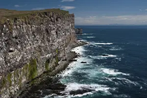 Uninhabited Icelandic Shoreline Prints: Bird cliffs of Latrabjarg