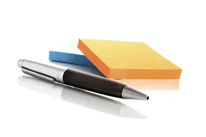 Office Stationery Prints: Biro and notepads