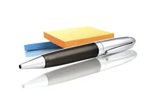 Office Stationery Prints: Biro and notepads