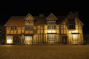 William Shakespeare Prints: Birthplace of William Shakespeare Print, Stratford upon Avon
