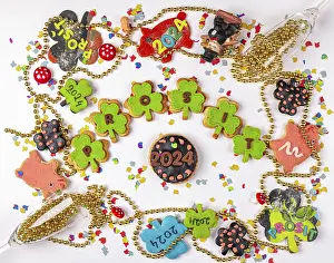 Lucky Charm Cookies Prints: Biscuits in the shape of shamrocks
