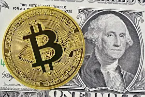 Digital Currency Payment Prints: Bitcoin and a US Dollar Note