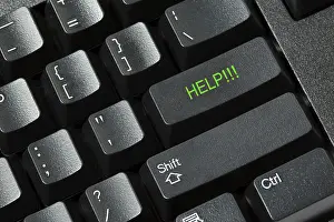 Isolated Computer Keyboard Prints: Black computer keyboard isolated on white background