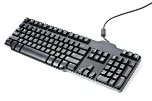 Isolated Computer Keyboard Prints: Black computer keyboard isolated on white background