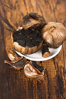 Black Garlic Nutrition Prints: Black garlic
