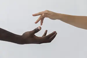 Business Professional Image Prints: Black white hands front view