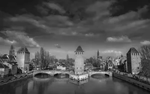 Deserted Black And White Image Prints: Black and white image of