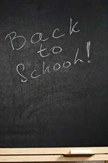 Educational Institution Background Prints: Blackboard texture with text