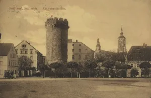 Historic Postcard Reproduction Prints: Blacksmith's tower in Goldberg