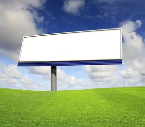 Empty Billboard Prints: Blank billboard