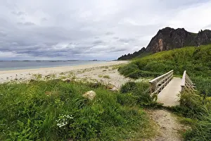 Bleikstranda Print: Sandy Beach in Northern Norway