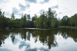 No People In Austria Prints: Blockheide lake with reflection