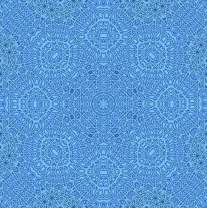 Abstract Art Patterns Prints: Blue background with abstract pattern