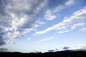 Overcast Blue Sky Prints: Blue, cloudy sky