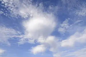 Central European Cloud Formations Prints: Blue cloudy sky, cloud formation