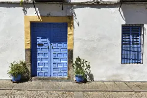 Prints of Blue door in whitewashed facade, Old Town of Cordoba, Cordoba, Andalusia, Spain Blue door in whitewashed faade, Old Town of Cordoba, Crdoba, Andalusia, Spain Cordoba Prints: Blue Door Print, Cordoba, Spain