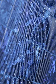 Close Up Detail Prints: Detail of a blue solar panel. Suitable for background