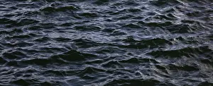 Blue Water Surface Prints: Blue water surface with small waves