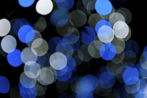 Long Exposure Shots Prints: Blue and white lights