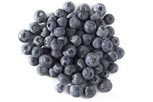 Empty Plate Studio Shot Prints: Blueberries