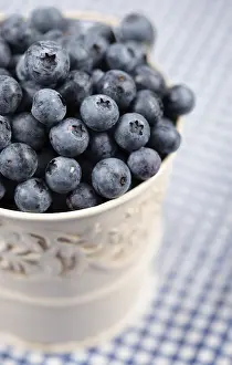 Blueberry Nutrition Prints: Blueberries in a pot