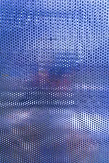 Deserted Central Europe Scene Prints: Bluish perforated sheet, Germany