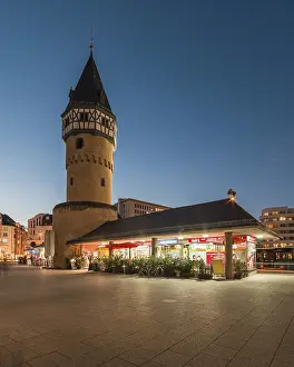 Frankfurt Am Main Evening Atmosphere Prints: Bockenheimer Warte after sunset