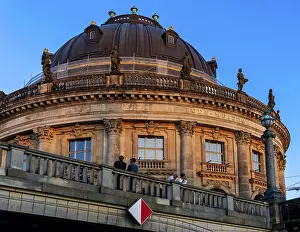Deserted Museum Building Europe Prints: The Bode Museum in the light of the evening sun