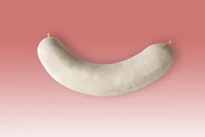 Savory Meat Dishes Prints: Boiled bratwurst