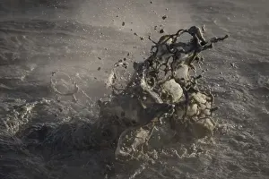 Icelandic Volcanic Area Prints: Boiling mud, splashing mud pot