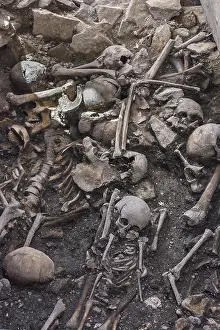 UNESCO World Heritage Germany Prints: Bones found during recent excavations at St