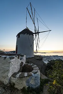 Windmill At Sunset Prints: Boni's Windmill at sunset