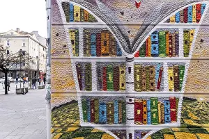 Mural Painting Prints: Sofia Bookstore Print
