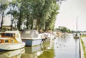 European Heritage Sites UK Prints: Boote in Hickling, Hickling Broad, Norfolk Broads, Norfolk, England, UK 1969