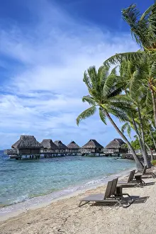 Images Dated 2nd May 2024: Bora Bora Print: Tropical Paradise Overwater Resort