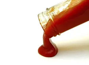 Tomato Sauce Prints: A bottle of ketchup