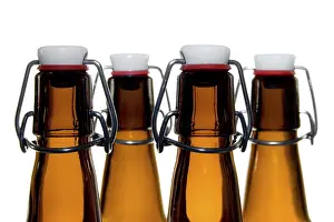 Alcoholic Beverage Photography Prints: Four bottles of beer