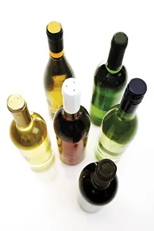 Red Wine Bottles Prints: Bottles of wine