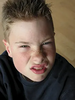 Annoyed Kid Prints: Boy is angery