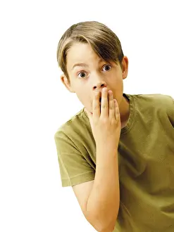 Boy Looking At Camera Prints: Boy, looking surprised