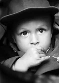 Child Looking At Camera Prints: Boy outdoors