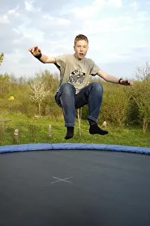 Trampoline Games Prints: Boy on a trampoline